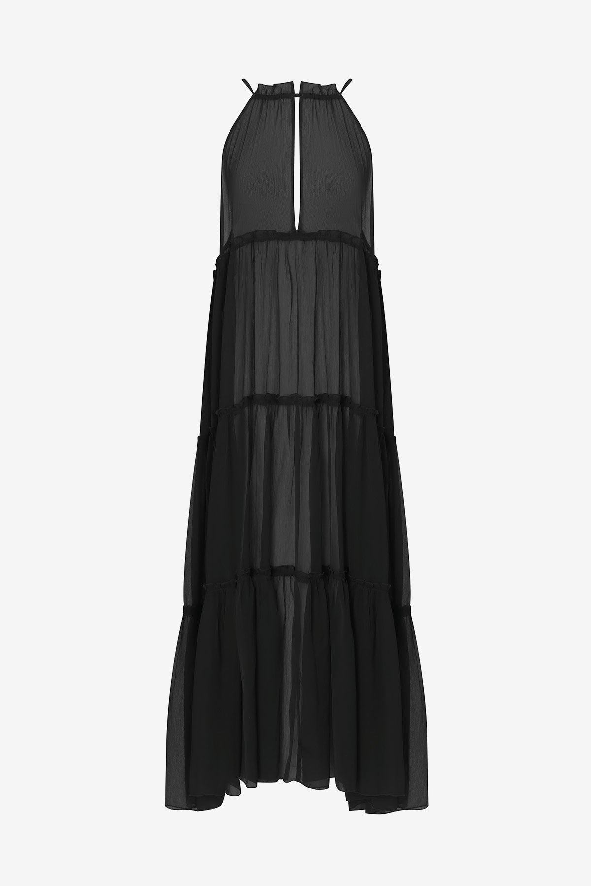 Oceana Dress - Black Paradise Chiffon