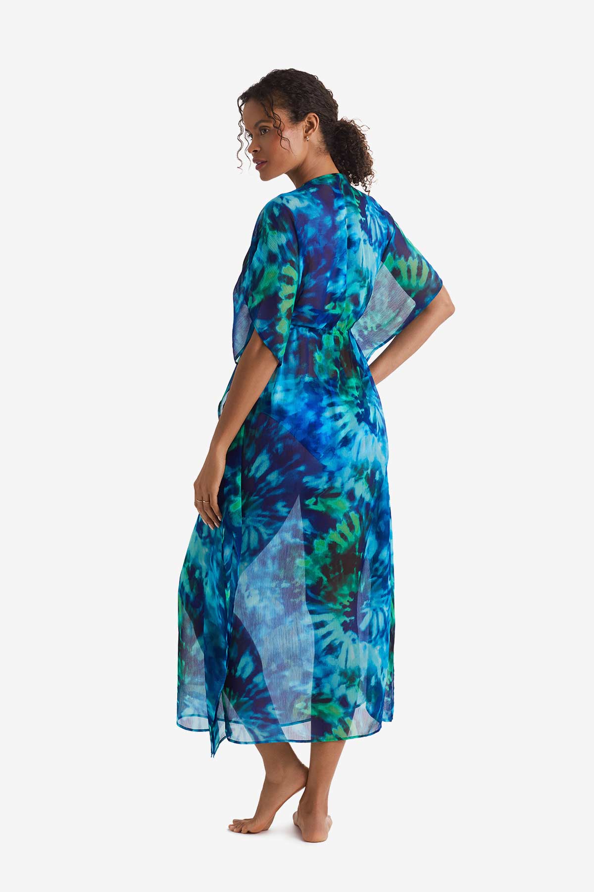 Dune Midi Caftan - Saltwater Tie Dye