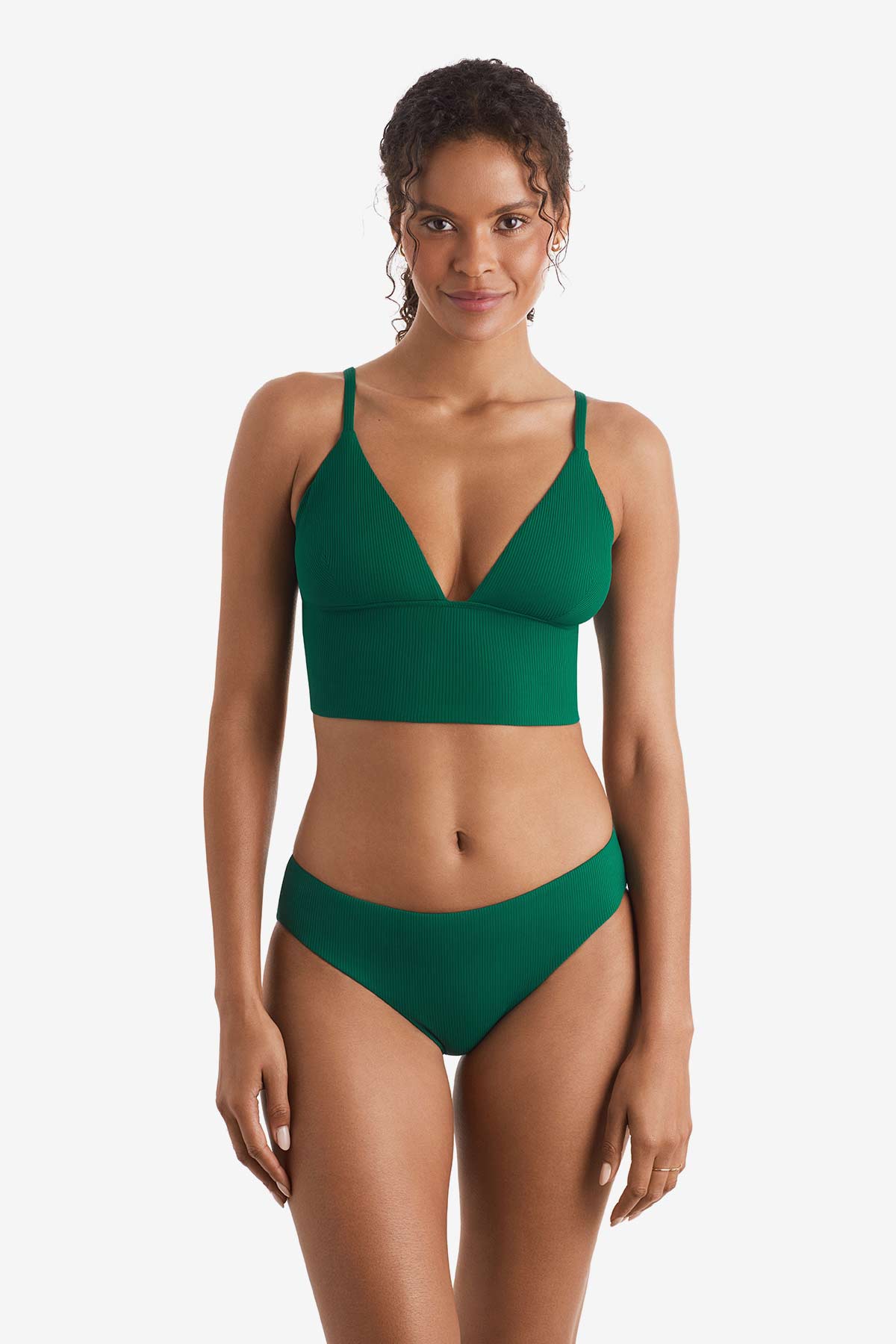 Logan Pant - Emerald Lido Rib