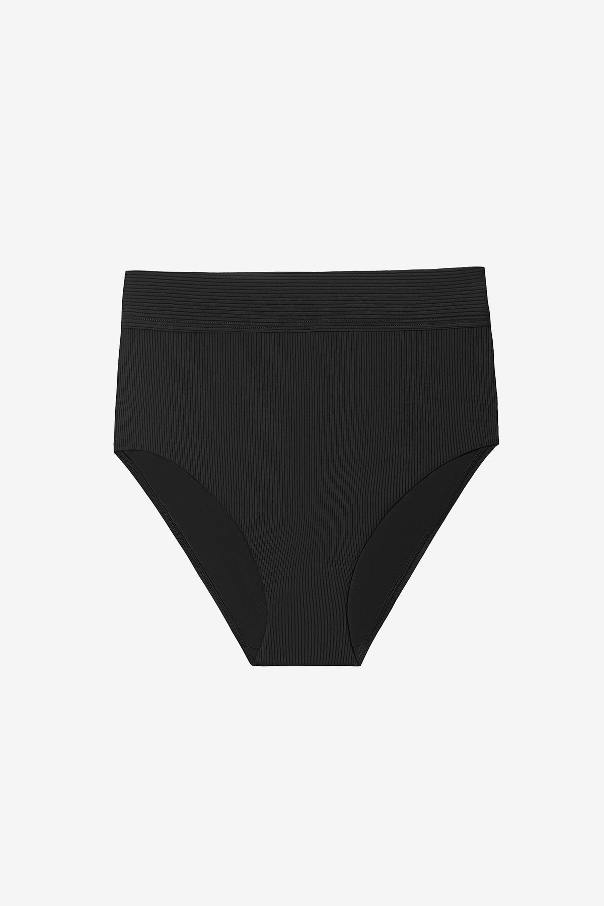 Brooke High Waist Pant - Black Lido Rib