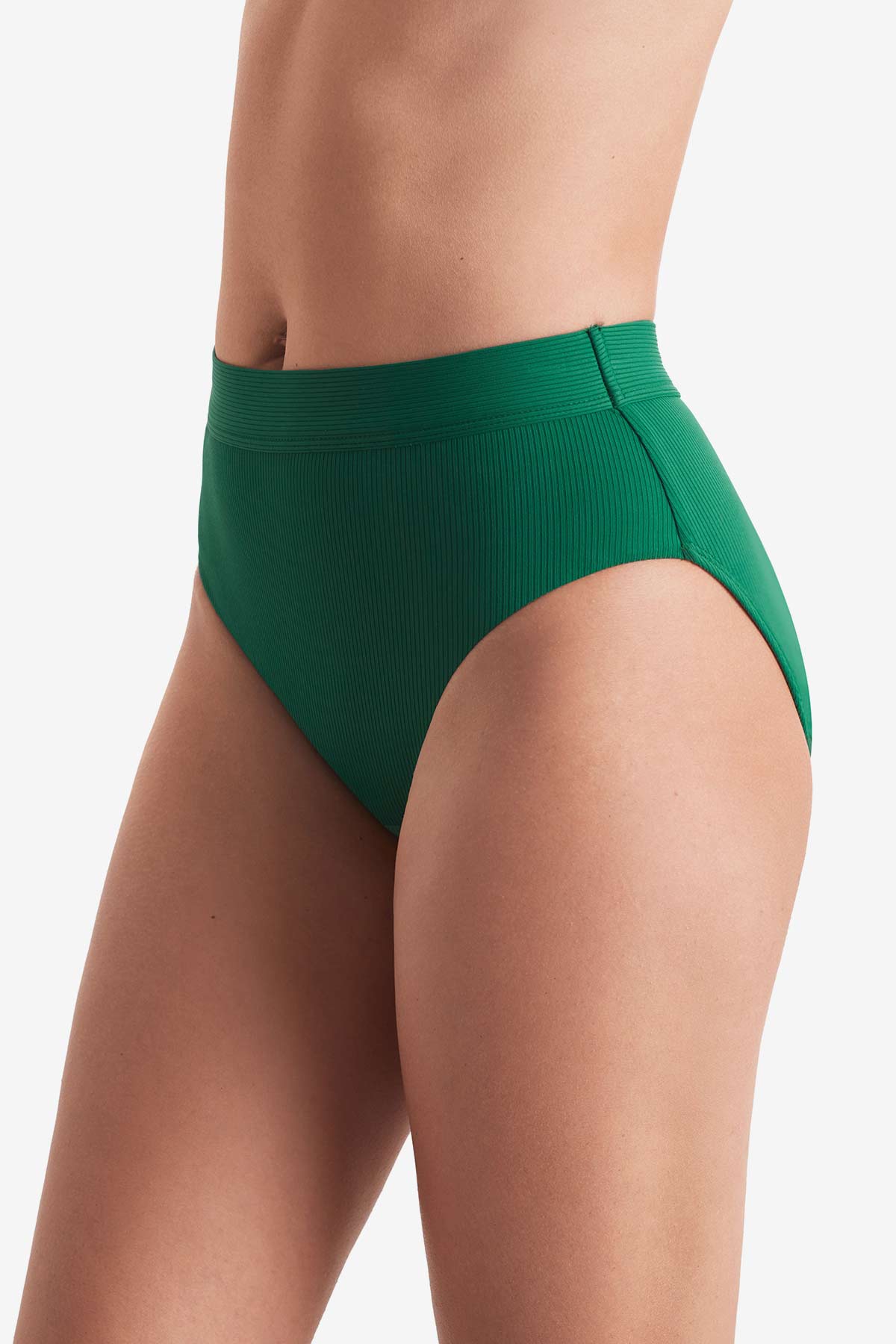 Brooke High Waist Pant - Emerald Lido Rib