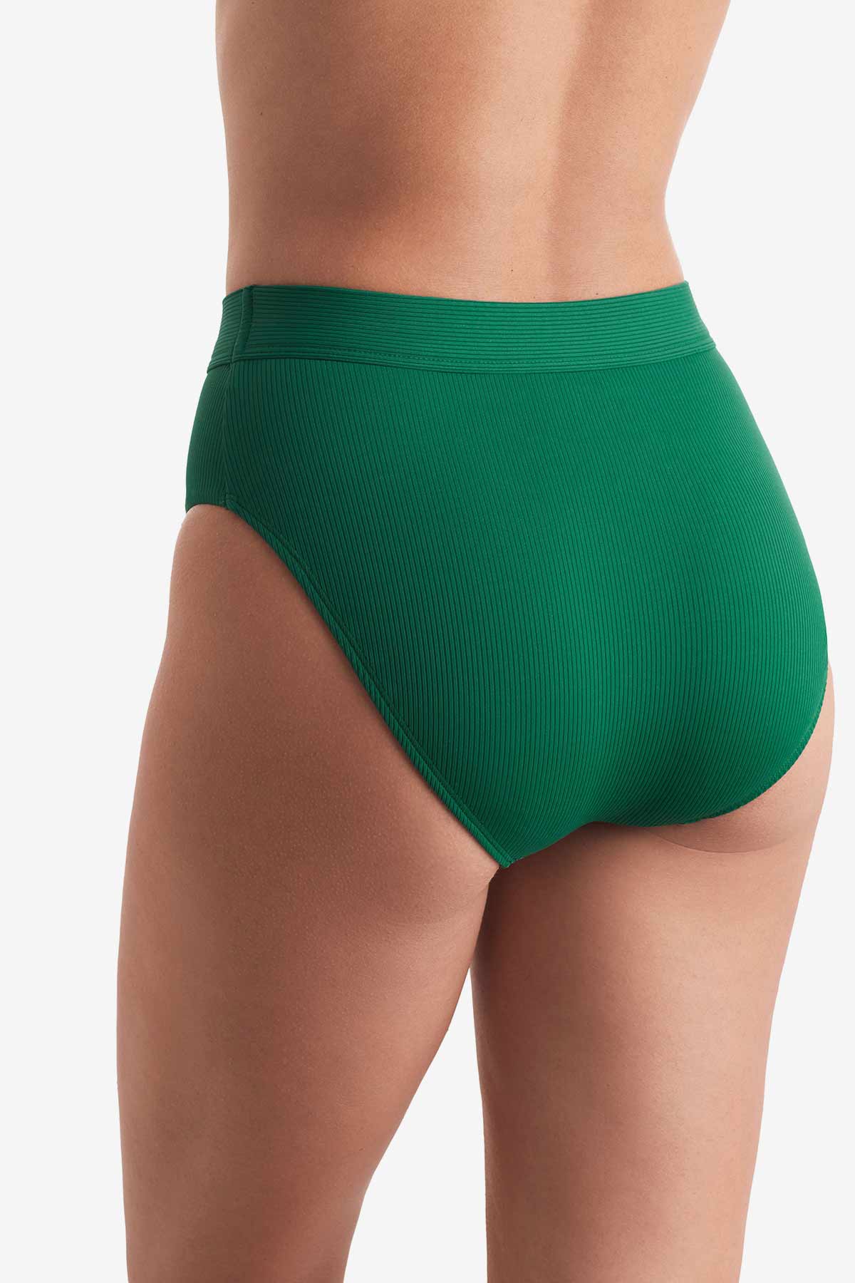 Brooke High Waist Pant - Emerald Lido Rib