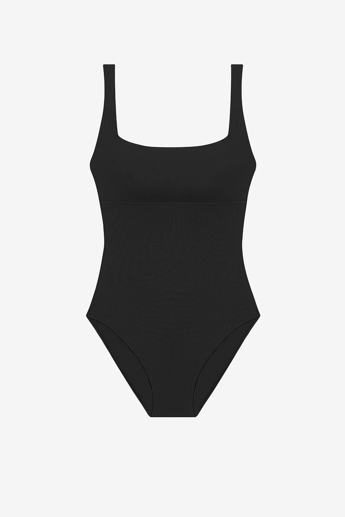 Harper One Piece - Black Lido Rib
