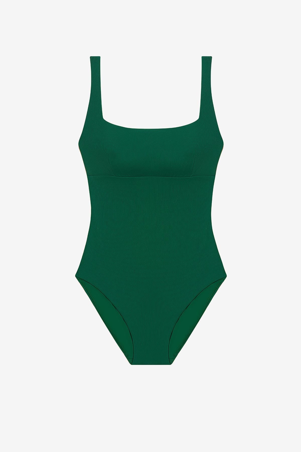 Harper One Piece - Emerald Lido Rib
