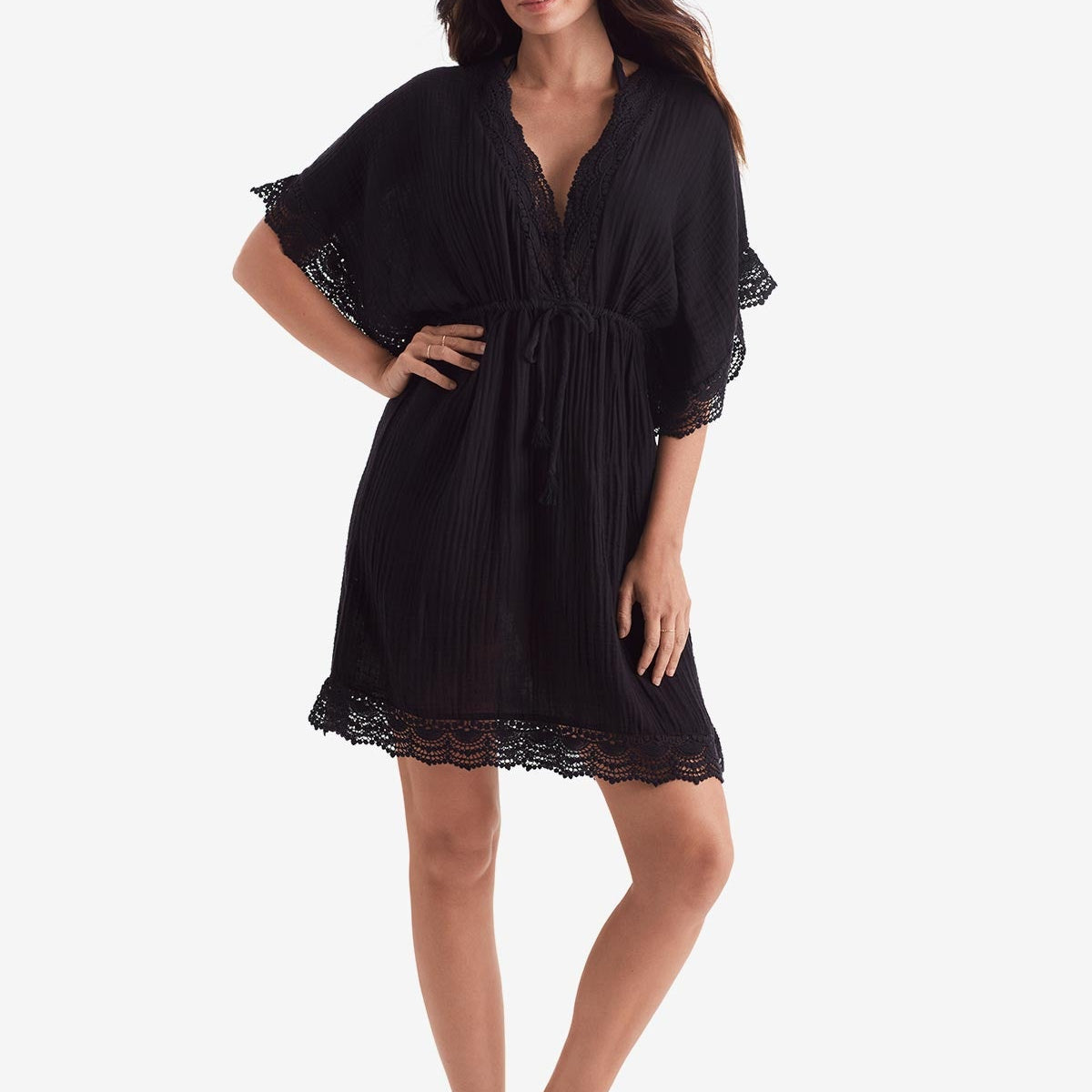 Horizon Tunic - Black Bliss Gauze