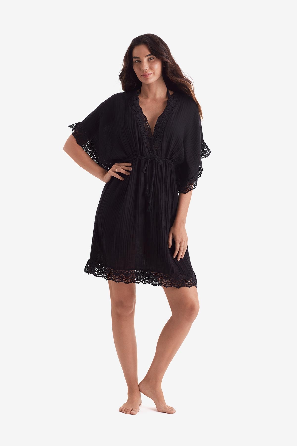 Horizon Tunic - Black Bliss Gauze