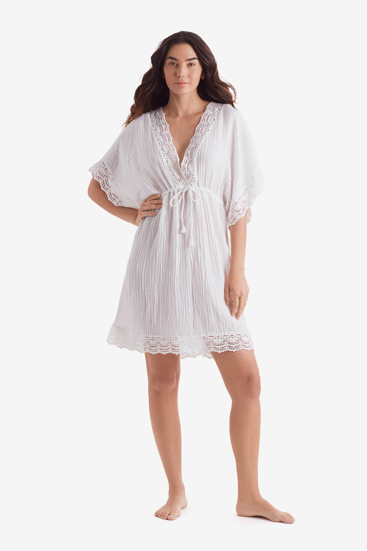 Horizon Tunic - White Bliss Gauze