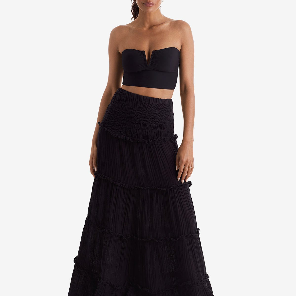 Reef Convertible Skirt - Black Bliss Gauze