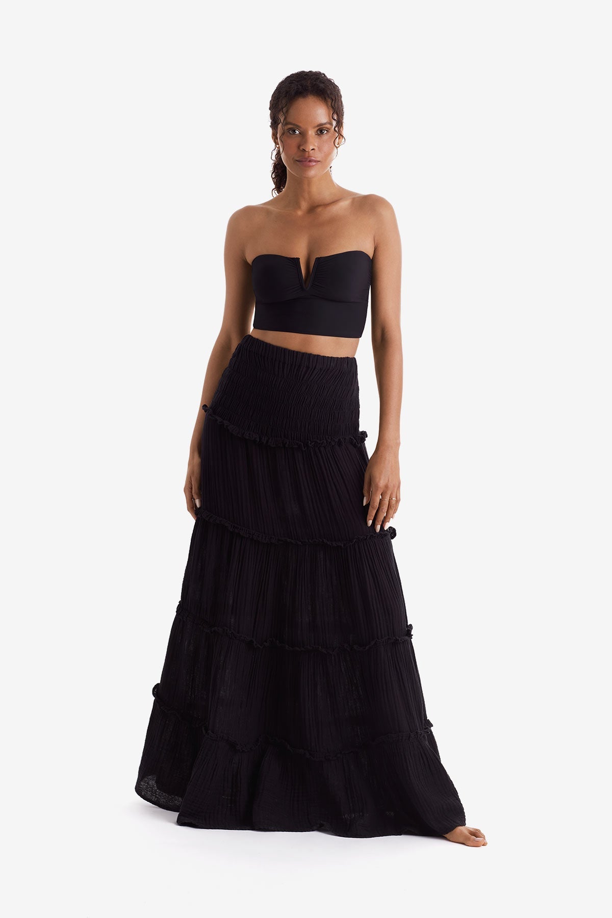 Reef Convertible Skirt - Black Bliss Gauze