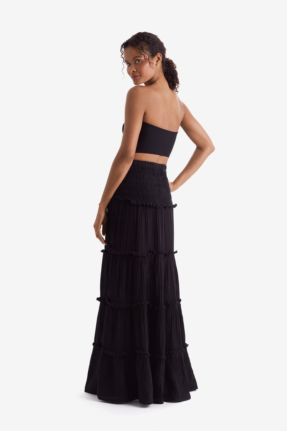 Reef Convertible Skirt - Black Bliss Gauze