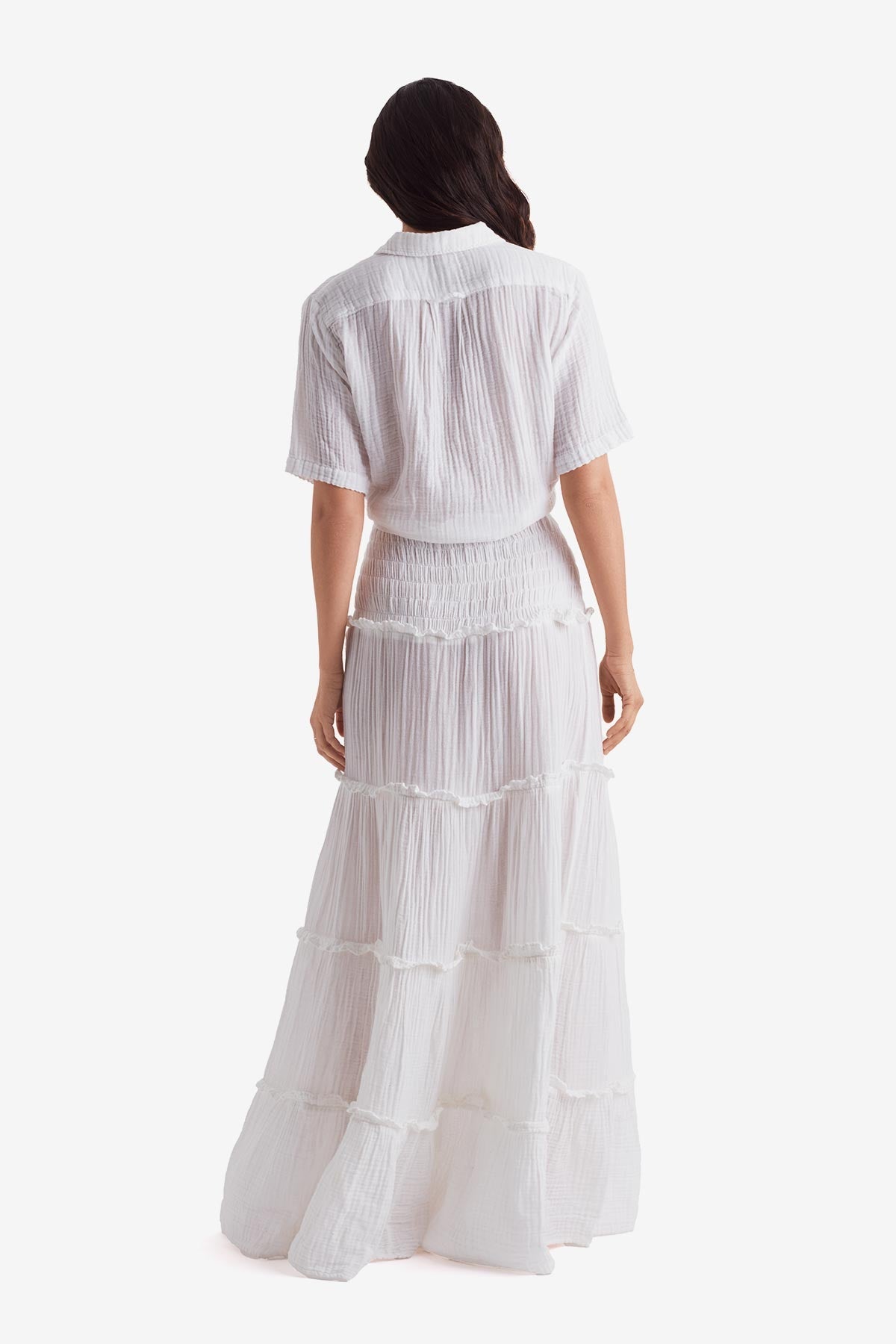 Reef Convertible Skirt - White Bliss Gauze