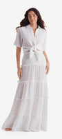 Reef Convertible Skirt - White Bliss Gauze