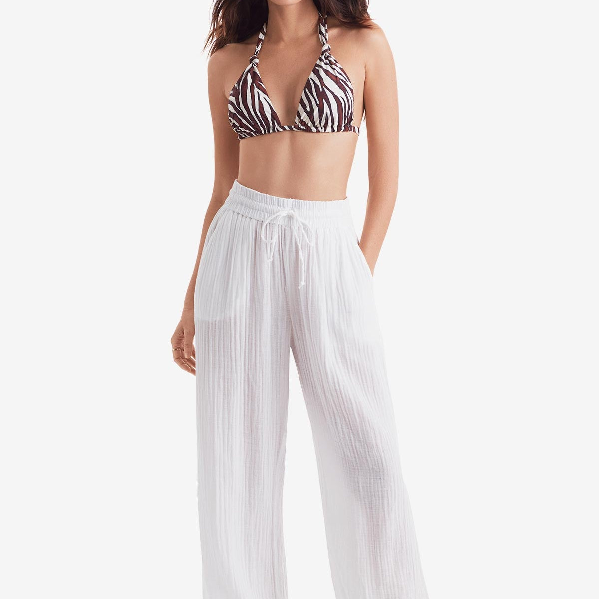 Vista Pant - White Bliss Gauze