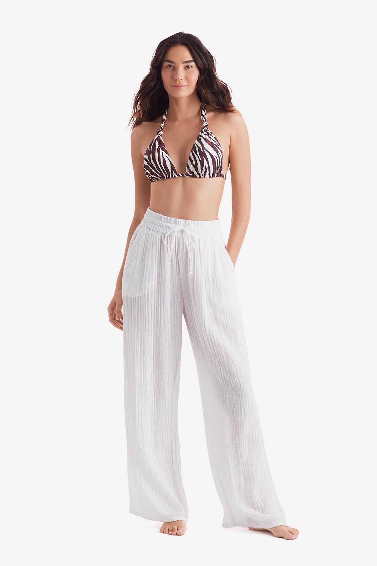 Vista Pant - White Bliss Gauze