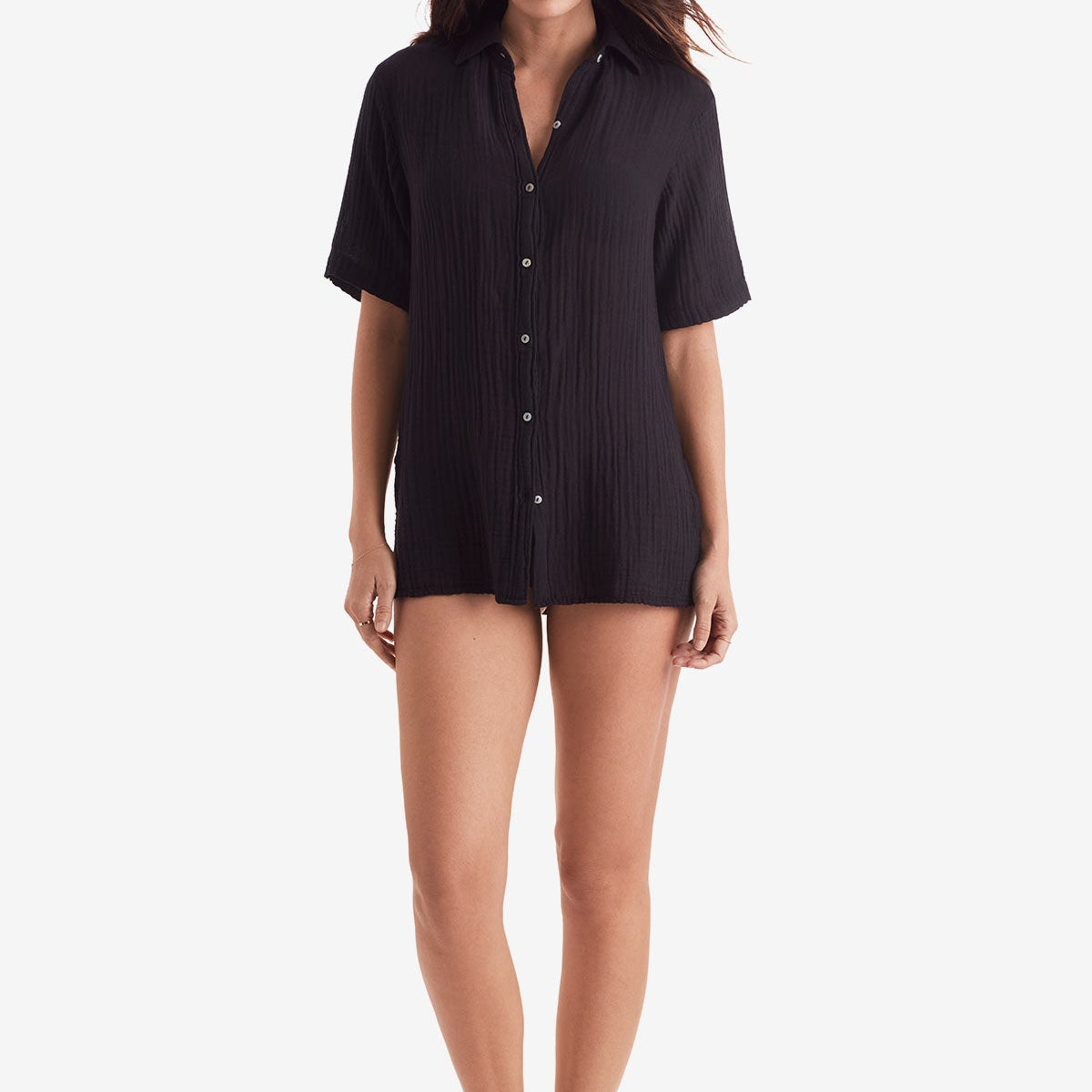 Vista Shirt - Black Bliss Gauze