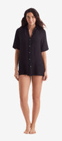 Vista Shirt - Black Bliss Gauze