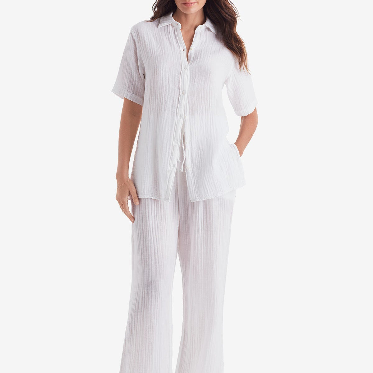 Vista Shirt - White Bliss Gauze
