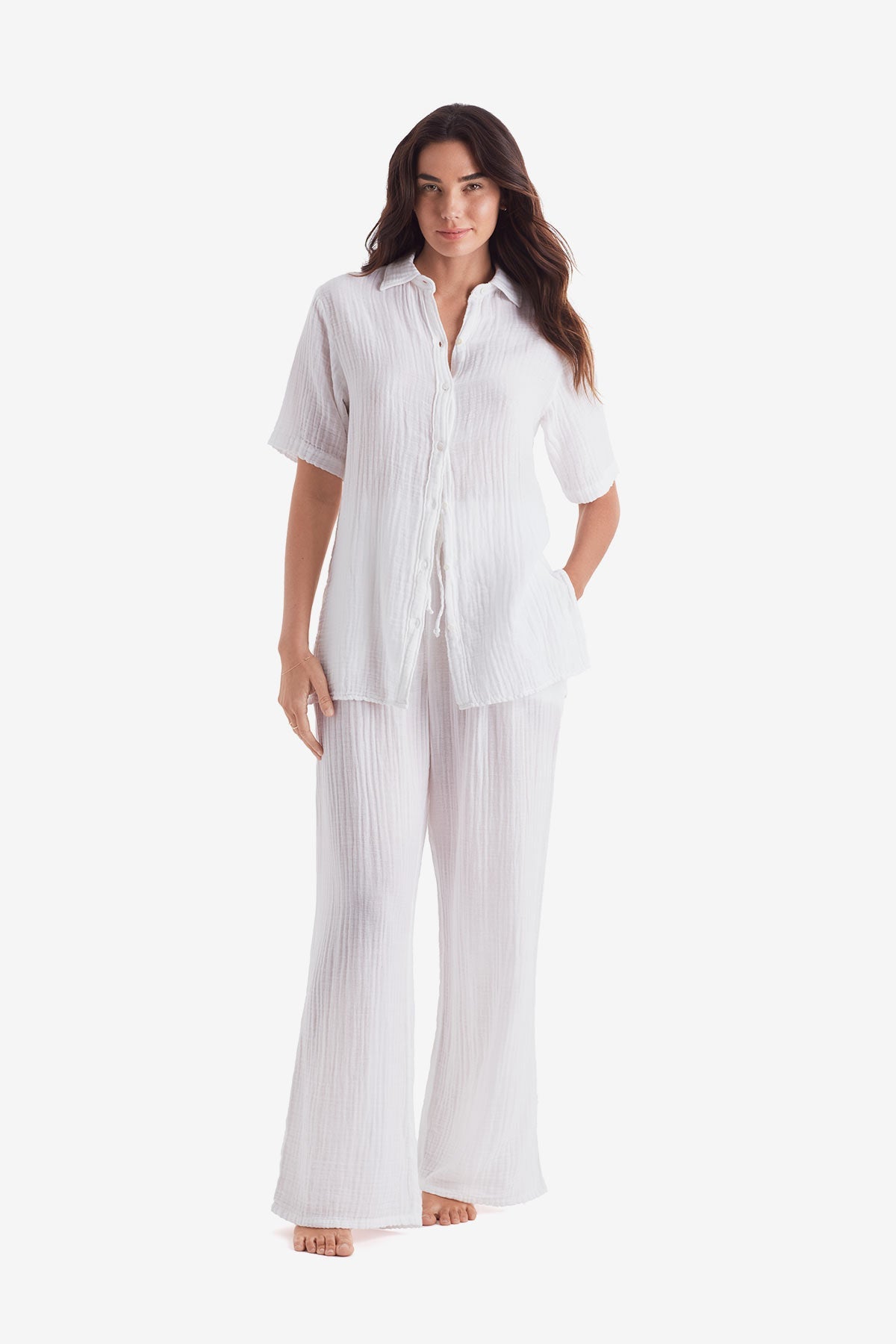 Vista Shirt - White Bliss Gauze