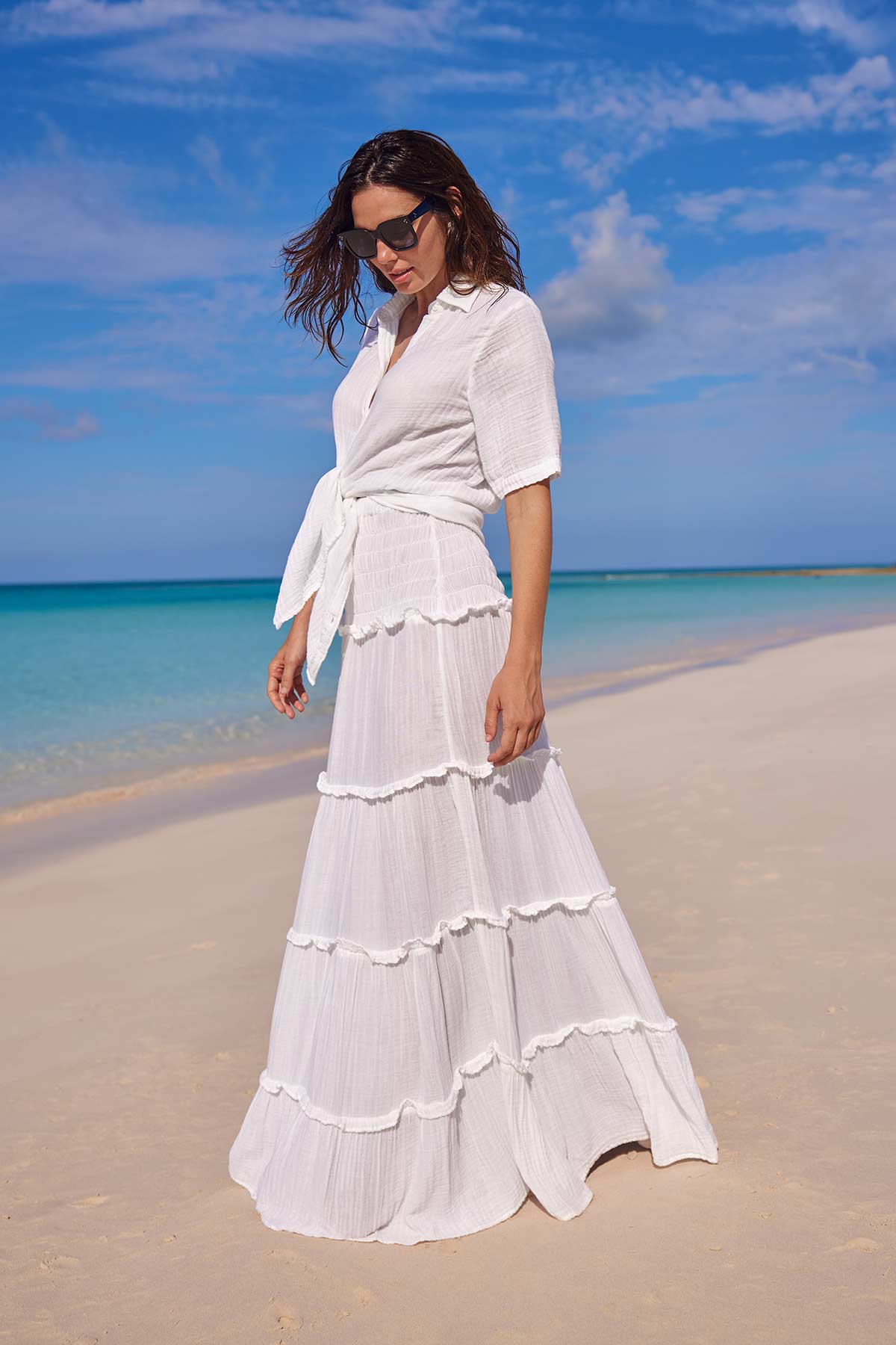 Vista Shirt - White Bliss Gauze