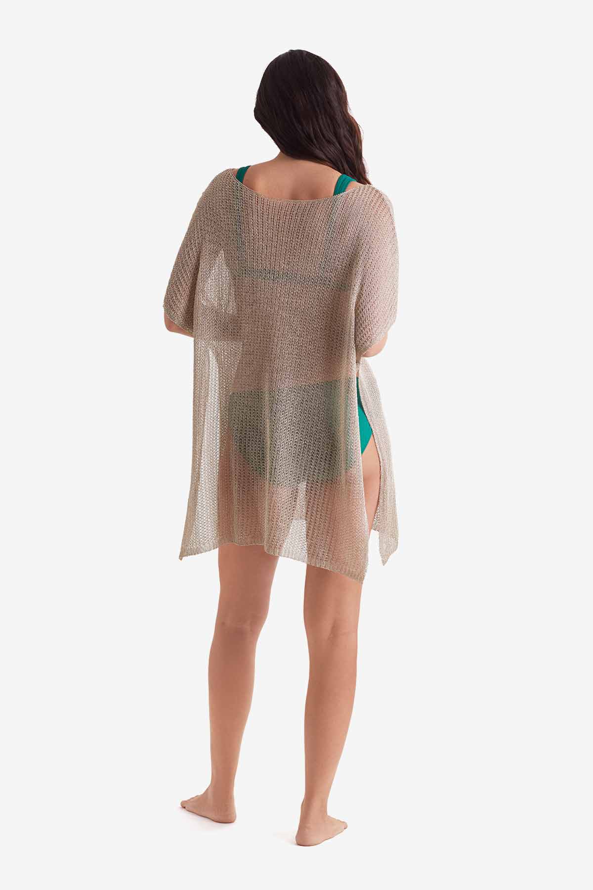 Lagoon Tunic - Gold Metallic Knit