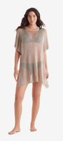 Lagoon Tunic - Gold Metallic Knit