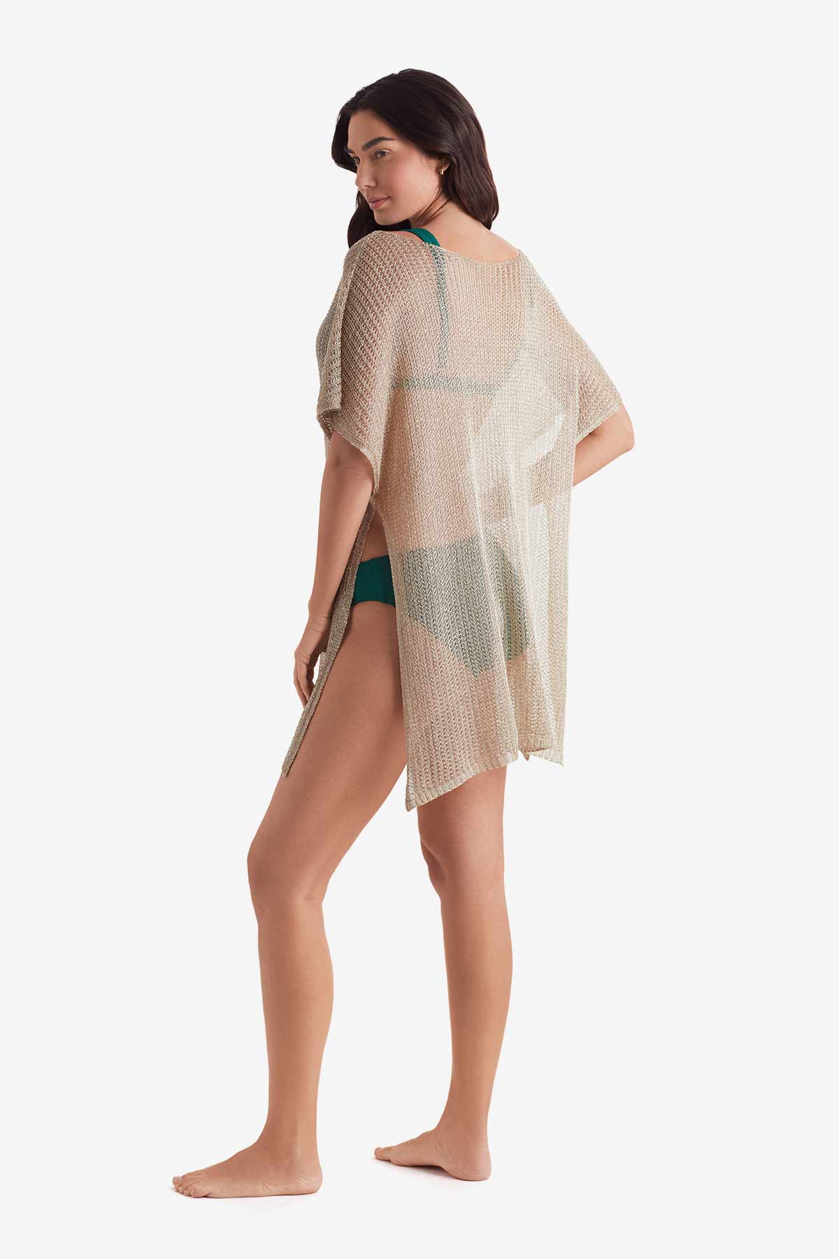 Lagoon Tunic - Gold Metallic Knit